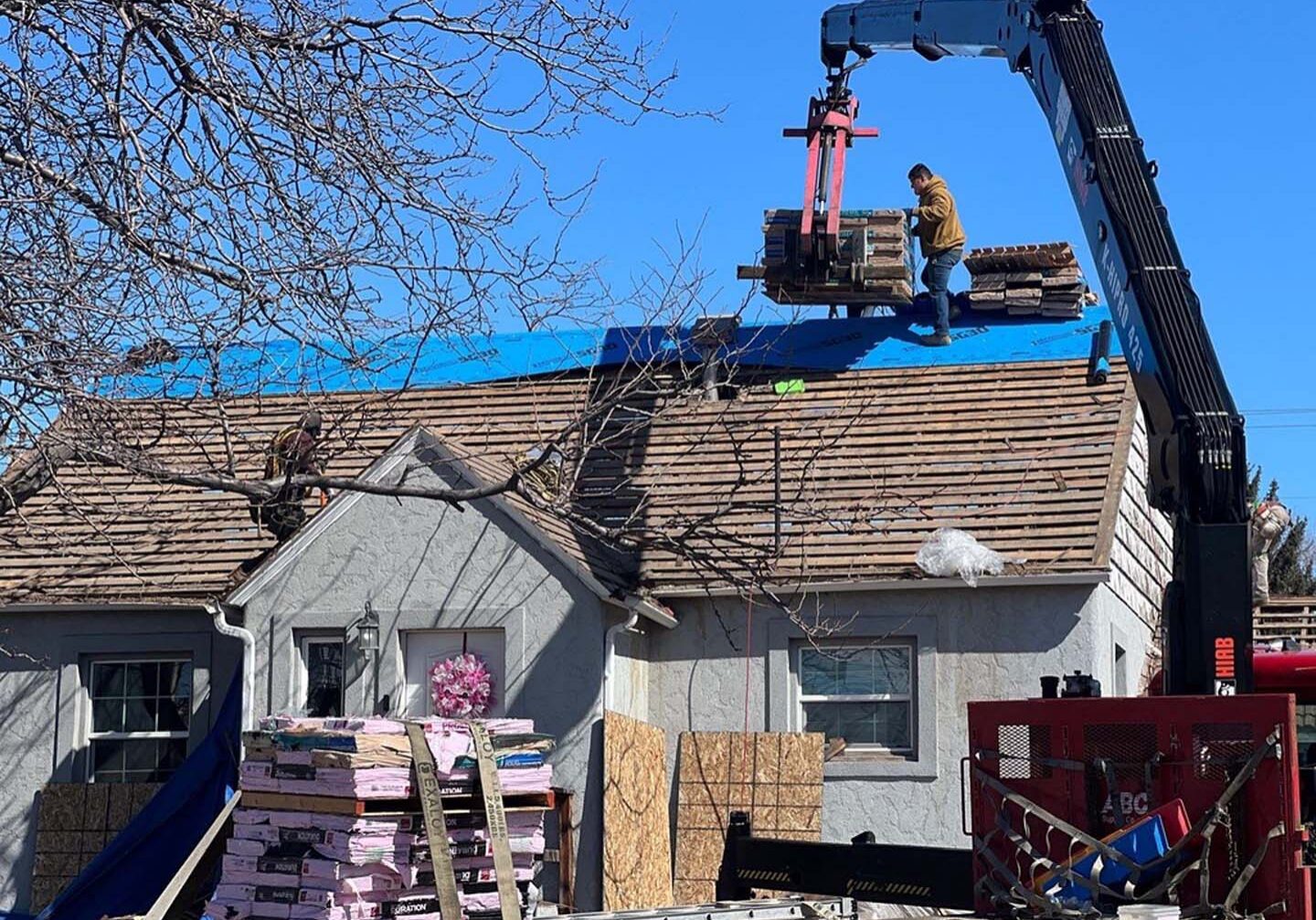 Replacement of a home roof