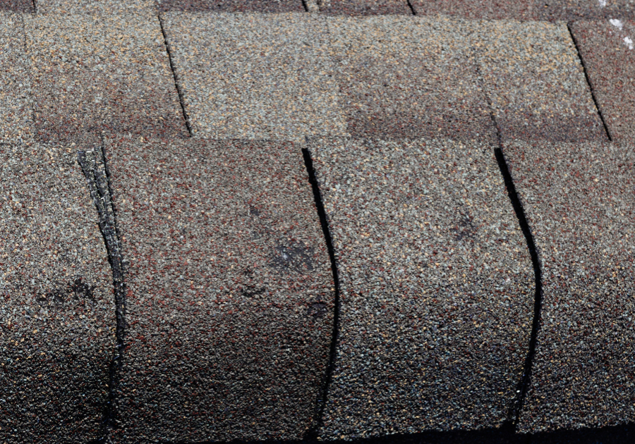 Asphalt Shingles with hail damage